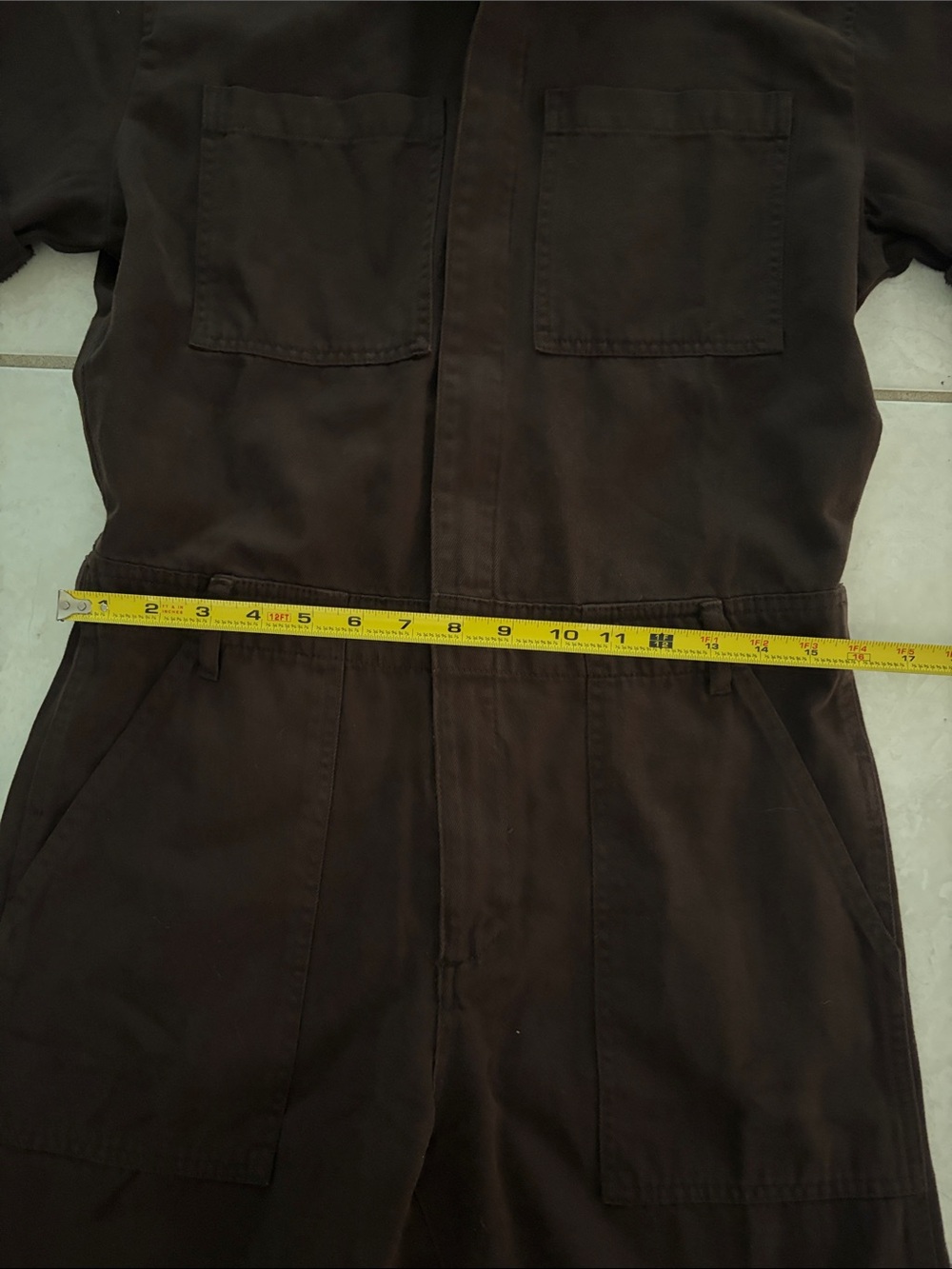 pistola Dark Brown Short-Sleeve Utility Jumpsuit - Picture 7 of 16